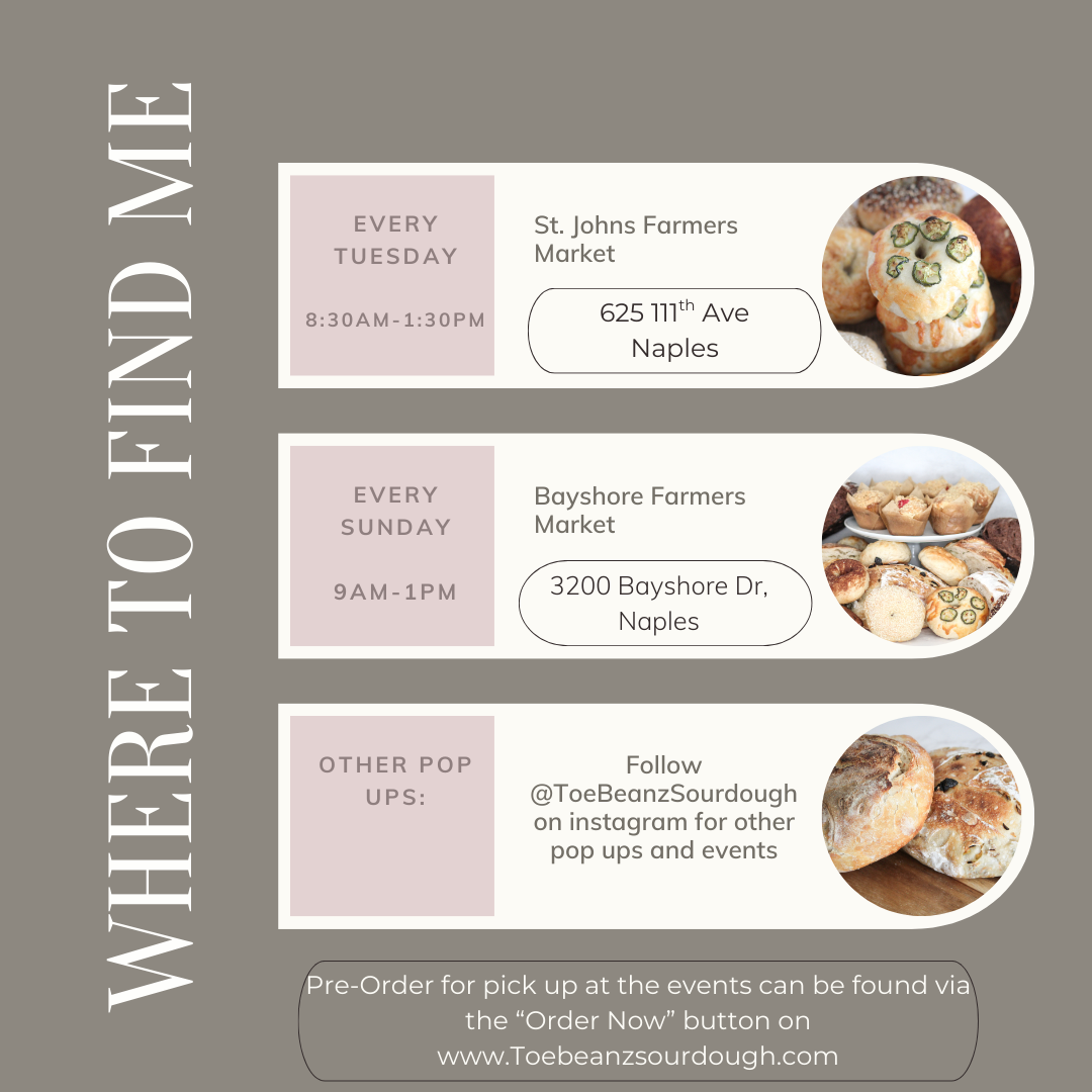 Toe Beanz Sourdough Pop-up Market Locations